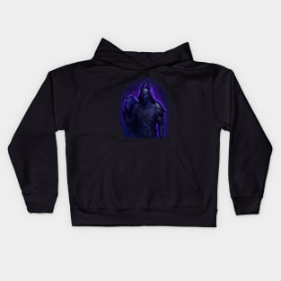 "Warrior of the Night: A Magical Warrior Embracing Splendor" Kids Hoodie